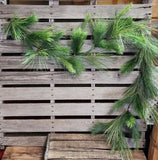 6' Mixed Pine Garland Faux