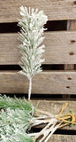 11" Flocked Pine Dozen