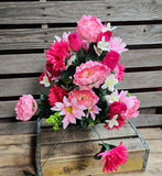 26" Peony/Gerber/Rose Bush x 36 heads