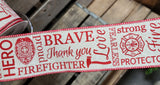 2.5" Wired Firefighter Ribbon 10 Yd