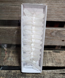 2" White Glitter Butterfly x12