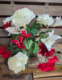 20" Peony Hydrangea Lily Bush