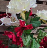 20" Peony Hydrangea Lily Bush
