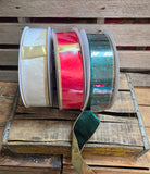 2.5" Wired Crushed Velvet Ribbon with Gold Backing 50yd Roll