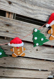 45" Felt Gingerbread Garland