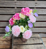 22" Pink Lavender Cream Peony Rose Bush x14