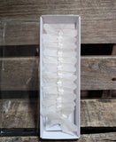 2" White Glitter Butterfly x12