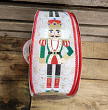 2.5" Linen Nureshaped. Wired Ribbon 100 Feet Roll