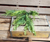 20" Plastic Mixed Fern Bush x7
