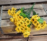Silk Mini Sunflower Bush