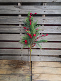 28" Mixed Pine Berry Cone Stem