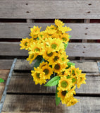 Silk Mini Sunflower Bush