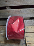 4" Wired Glitter Ribbon 50Yd Roll