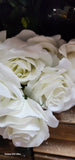 17" Silk Lillian Open Rose x 12 Heads