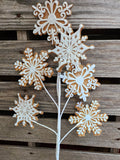 27" Large Snowflake Stem