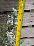 21" Flocked Greenery Berry Stem