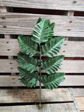 Silk Leatherleaf Fern Doz Stems- Silk Baker Fern