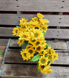 Silk Mini Sunflower Bush