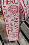 2.5" Wired Firefighter Ribbon 10 Yd