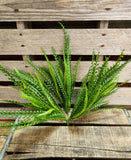 Plastic Button Fern Bush~ Beaded Grass Bush