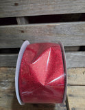 4" Wired Glitter Ribbon 50Yd Roll