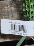 16" Plastic Button Fern Bush