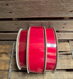 1.5" or 2.5" Velvet with Gold Edge Wired Ribbon 50 Yd Roll