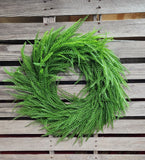 22" Button Fern Wreath