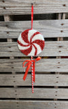 17" Peppermint Candy Lollipop Ornament