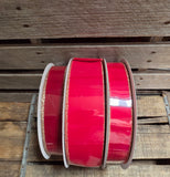 1.5" or 2.5" Velvet with Gold Edge Wired Ribbon 50 Yd Roll