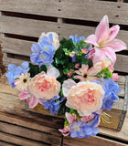 Hydrangea Peony Lily Bush x36 Stems