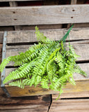 19" Plastic Fern Bush x9