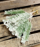 11" Flocked Pine Dozen