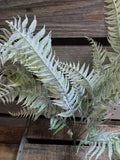 24" Flocked Fern Bush