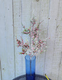 20" Frosted Greenery with Red Berries Stem