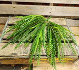 Plastic Button Fern Bush~ Beaded Grass Bush
