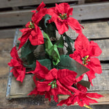 15" Water Resistant Poinsettia Bush