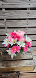 21" Lily Peony Gerbera Daisy Bush