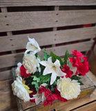 20" Peony Hydrangea Lily Bush