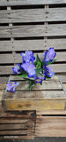 Silk Purple Iris Bush 21"