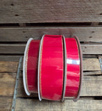 1.5" or 2.5" Velvet with Gold Edge Wired Ribbon 50 Yd Roll