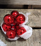 Box of glass Christmas balls 72 pc