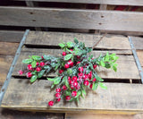 11" Flocked Berry Stem