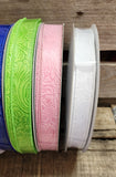 7/8" Wired Embossed Ribbon 50yd Roll