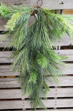 32" Mixed Pine Teardrop Faux