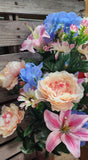 Hydrangea Peony Lily Bush x36 Stems