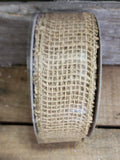 1.5" Burlap Ribbon 10 yd Roll