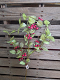 31" Iced Holly and Berry Stem
