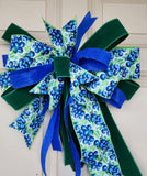4" Blueberry Print Wired Ribbon 10yd Roll