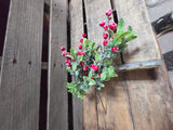11" Flocked Berry Stem